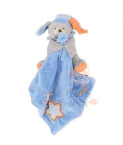  les luminescents pantin chien bleu orange gris mouchoir étoile 